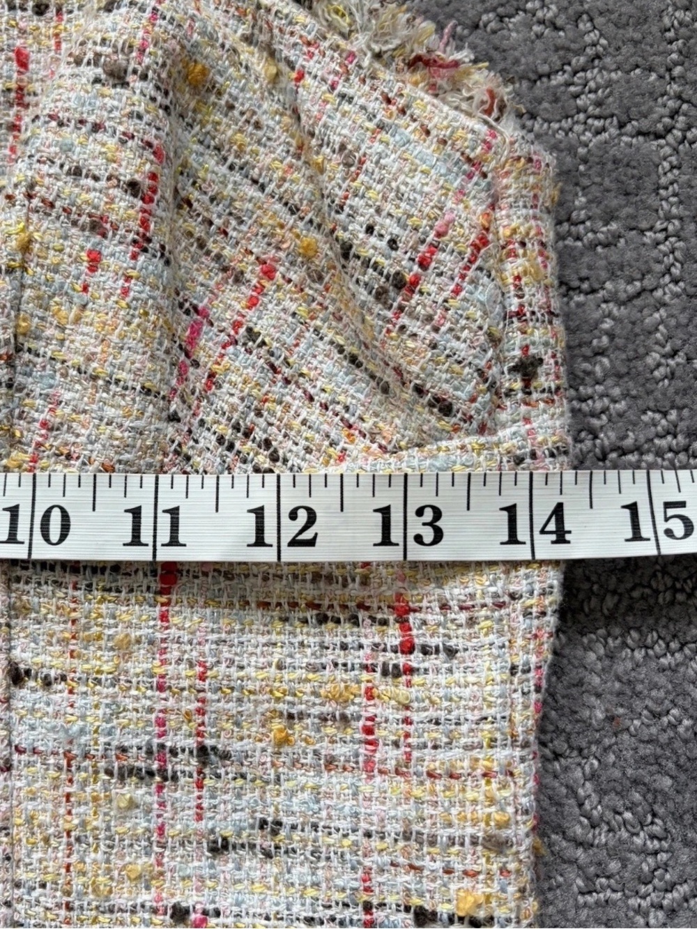 TRINA TURK Dress Womens Size 4 Pastel Tweed Sleeveless Raw Hem Mini Dress - Picture 8 of 10